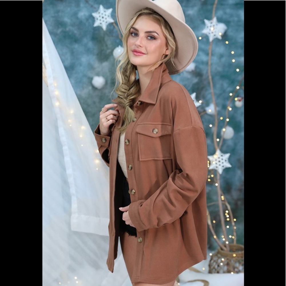 Mauve Brown Shacket